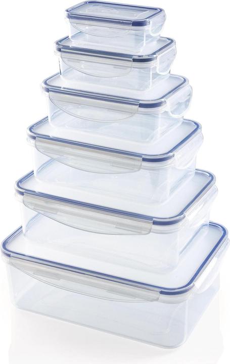 Gourmetmaxx Vorratsbehälter Klick-It 5.86 l, Blau/Transparent (5.86 l)