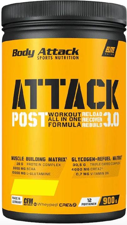 Actual product image Body Attack Post Attack 3.0 (900g can) (Exotic Fruit, 1 pcs., 900 g)
