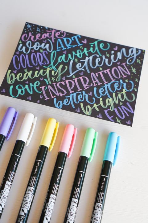 Actual product image Tombow Calligraphy pen (Assorted, 38 x)