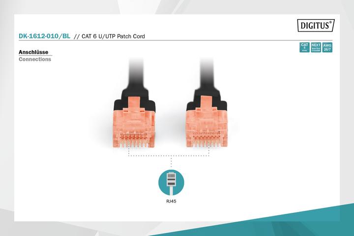 Immagine prodotto Digitus Cavo di rete (U/UTP, CAT6, 1 m)