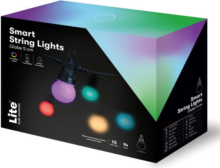 Produktbild Nordic Smartlight Lite Bulb Moments 14m Smart Outdoor Light Chain -15 x Globe 5cm (1.20 m)