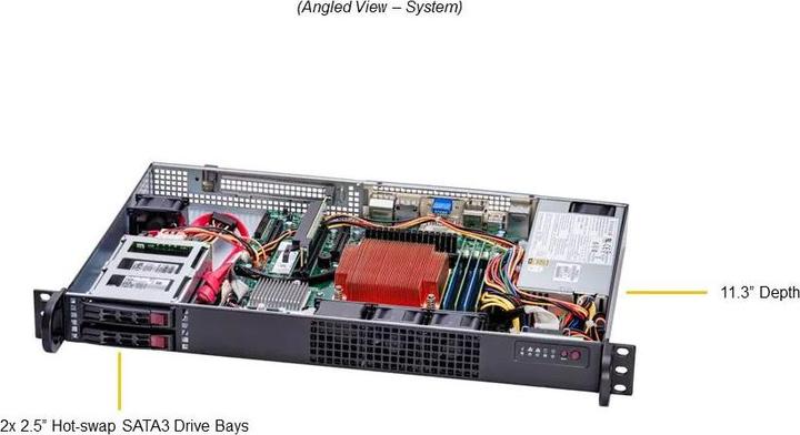 Actual product image Ernitec 1U Mini Server - (8 GB, Rack Server)