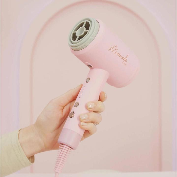 Actual product image Mermade Hair Dryer - pink