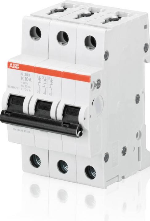Immagine prodotto ABB S203M-C3 Interruttore automatico C-Char., 10kA, 3A, 3P