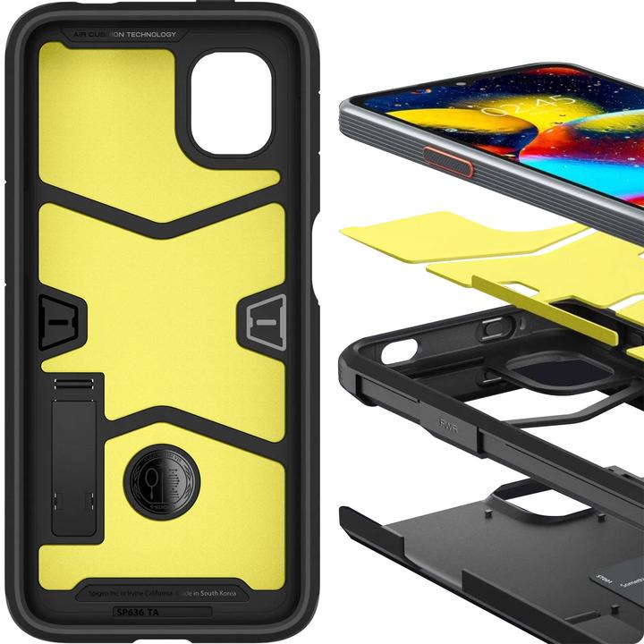 Actual product image Spigen TOUGH ARMOR GALAXY XCOVER 6 PRO Black (Samsung Galaxy XCover 6 Pro)