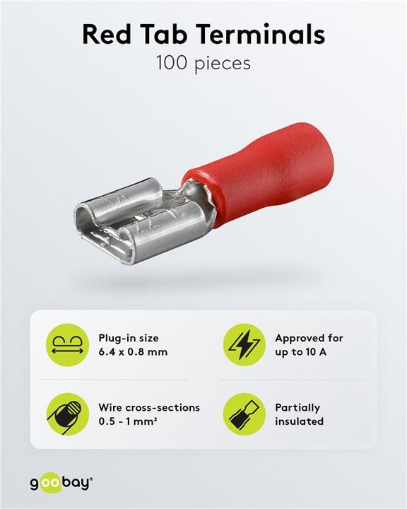 Image du produit Goobay Cosse plate, rouge