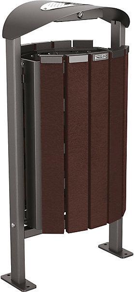 Produktbild SPL Abfallkorb SILAOS® mit Ascher (50 l)