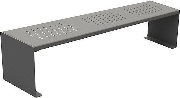 Immagine prodotto SPL Panchina KUBE in acciaio, profondità totale 450 mm, grigio antracite.
