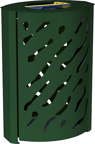 Immagine prodotto SPL Cestino da esterni VENEDIG, capacità 2 x 60 l, verde. (120 l)