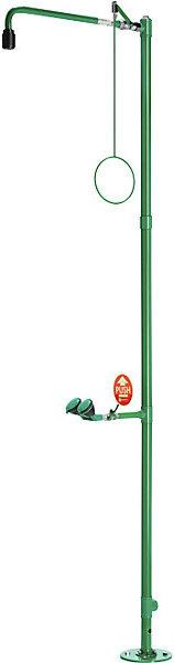 Actual product image B-Safety ClassicLine body emergency shower, free standing, green/black.