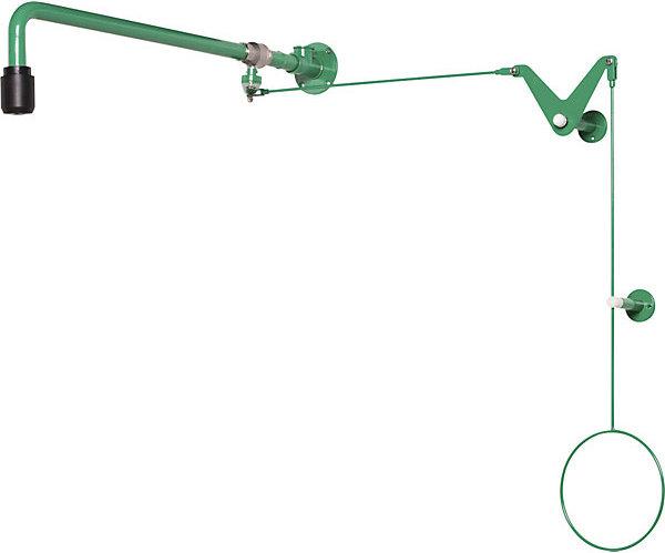 Actual product image B-Safety ClassicLine body emergency shower, above door installation, with pull rod