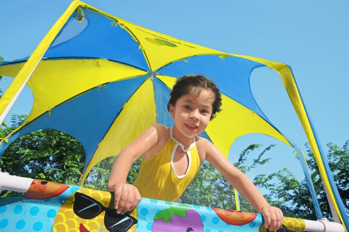 Actual product image Bestway Steel Pro Pool with UV sun protection