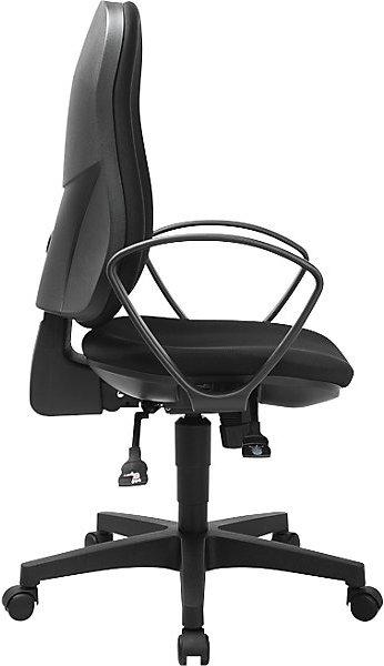 Actual product image Topstar SUPPORT SY ergonomic swivel chair, with arm rests, synchronous mechanism, black.