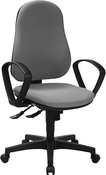 Actual product image Topstar SUPPORT SY ergonomic swivel chair, with arm rests, synchronous mechanism, light