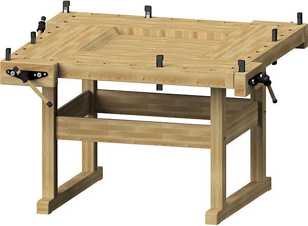 Image du produit Anke Établi de menuisier avec 4 postes de travail, avec 4 paires de boulons (162 cm, 162 cm)