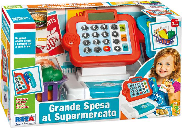 Actual product image Rs Toys Big Shopping at the Supermarket - Cash Register with Shopping Basket