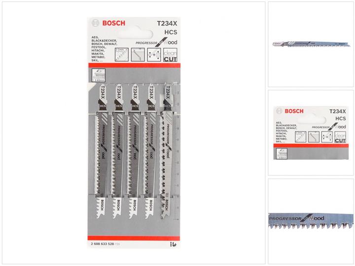 Image du produit Bosch Professional Zubehör Stichsägeblatt T 234 X