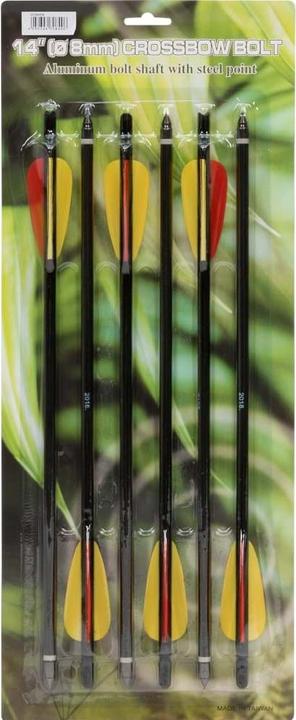 Produktbild Haller 14 Zoll Armbrustpfeile 6er-Pack Aluminium Schwarz