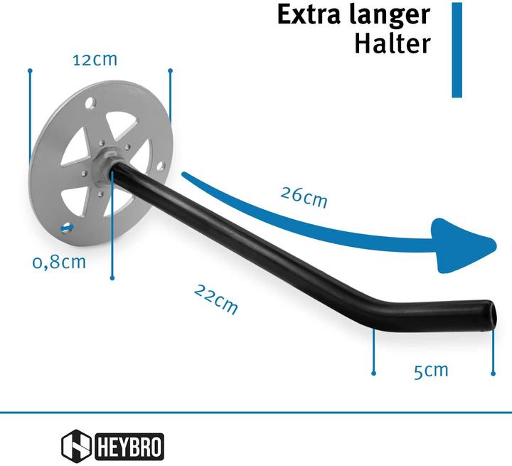 Actual product image Heybro Tire wall mount in set of 4