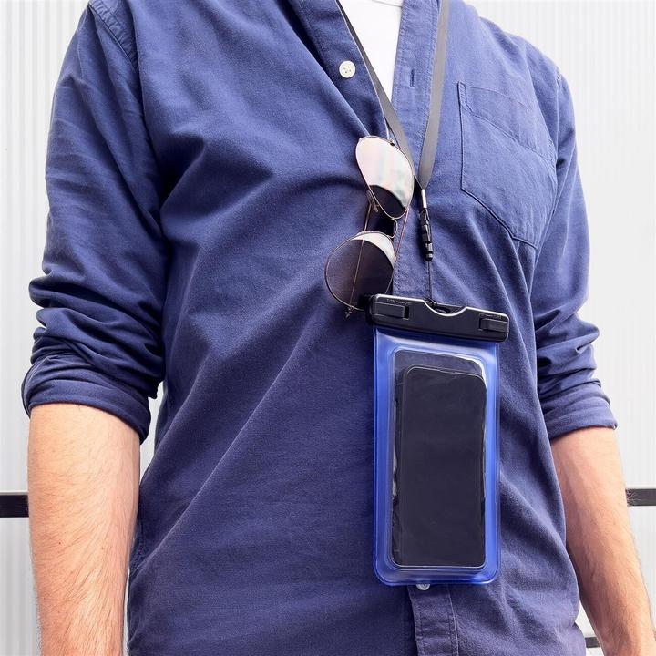 Produktbild Hurtel Wasserdichte Tasche Handytasche für Schwimmbad transparent (Smartphones bis 6.5 Zoll)