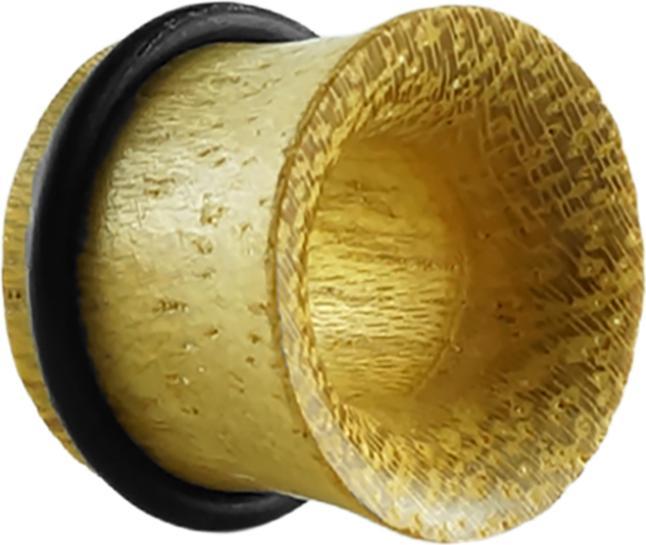 Star Piercing Flared Tunnel aus Jackfruit Holz mit O-Ring (ohne Messing, Organisch)