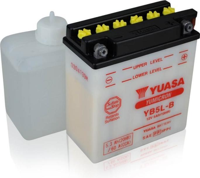 Actual product image Yuasa YB5L-B Motorcycle battery (DIN 50512) (12 V, 5.30 Ah, 60 A)