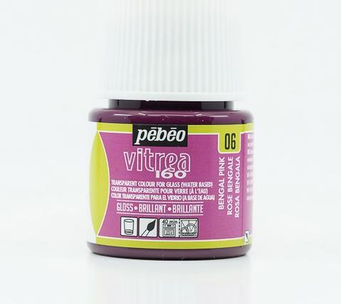 Produktbild Pebeo Vitrea 160 Glänzendefarben (Bengalrosa, 45 ml)