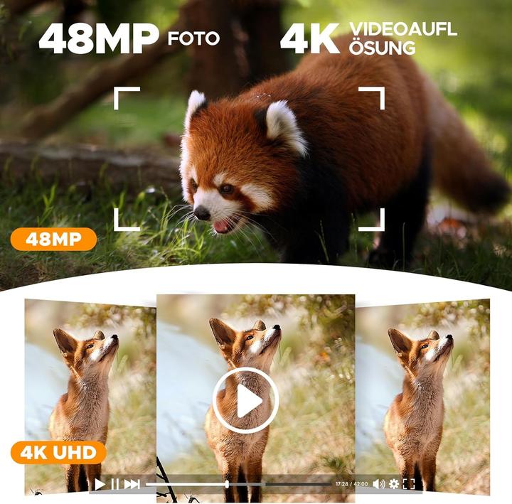 Produktbild Voopeak Solar-Wildkamera 4K mit Bewegungsmelder