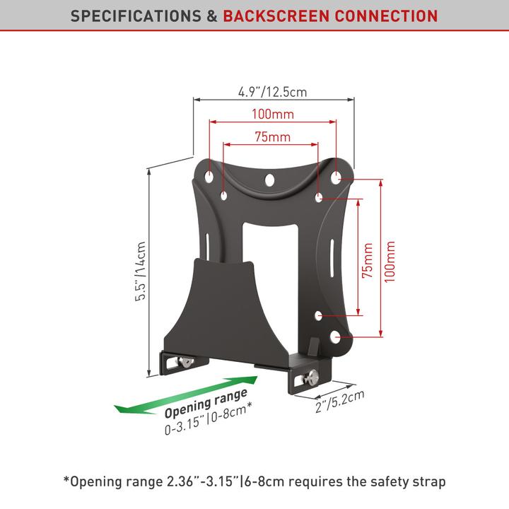 Actual product image Barkan Media Halterung (AV Support, Mounting- / Adapterplates)