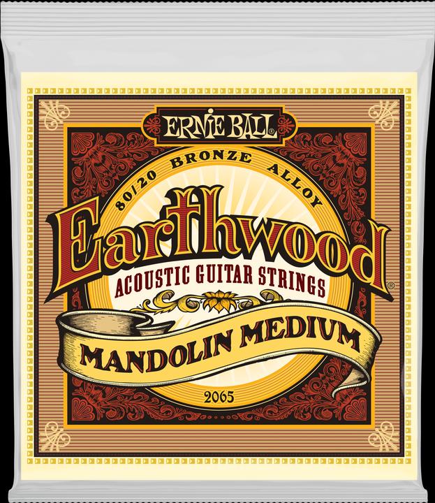 Image du produit Ernie Ball Jeu de cordes, acoustique, Earthwood Bronze, Mandolin Medium (Mandoline)