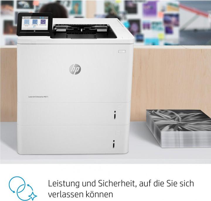 Actual product image HP M611dn Laserjet Enterprise (Laser, Black and white)