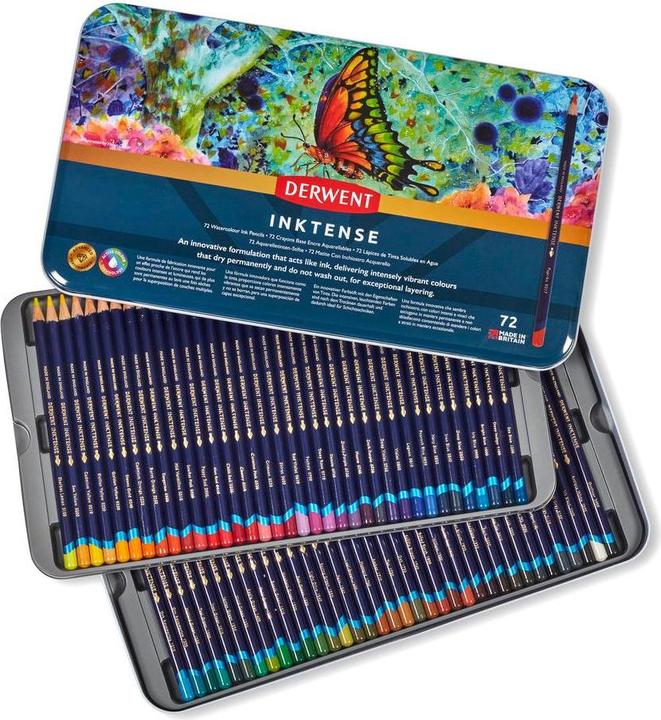 Produktbild Derwent Inktense Permanent Aquarellstifte (Mehrfarbig, 72 x)