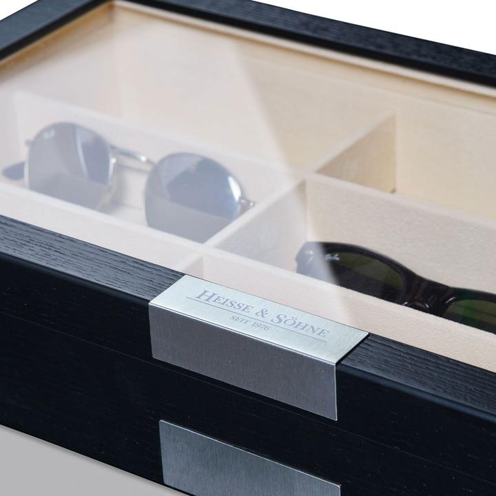 Produktbild Heisse & Söhne Sonnenbrillenbox Monteray 9 - Schwarz