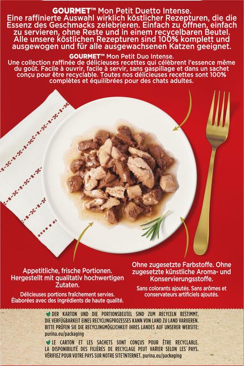 Actual product image Gourmet Mon Petit Duetti (Adult, 6 pcs., 300 g)