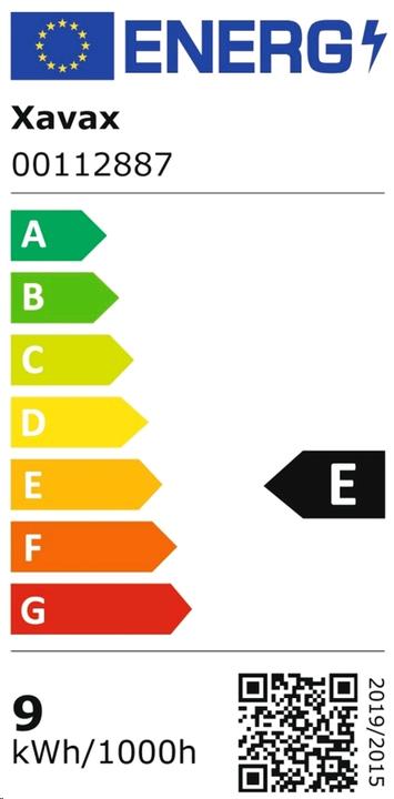 Energy Label Xavax Lamp (G13, 9 W, 1080 lm, 1 x, E)