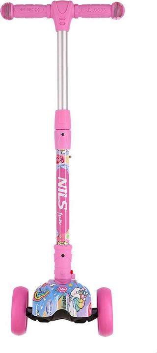 Actual product image Nils Fun Hlb15 Pink LED Kids Scooter