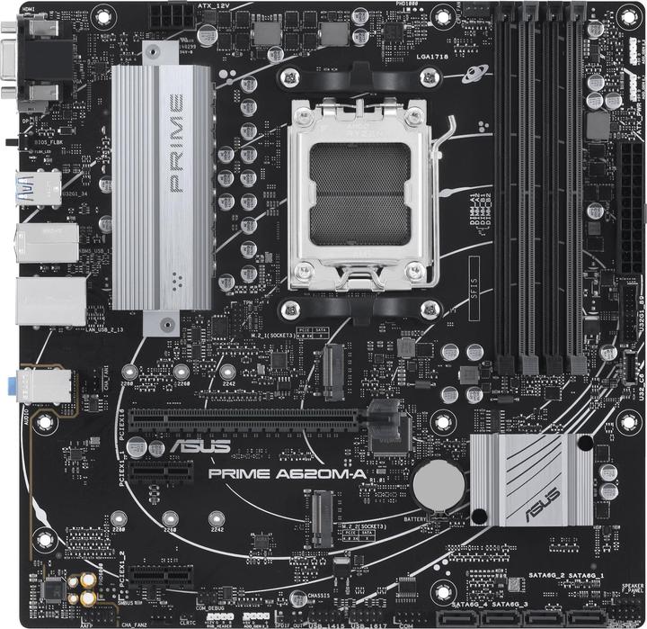 Actual product image ASUS Prime A620M-A-CSM (AM5, AMD SoC, mATX)