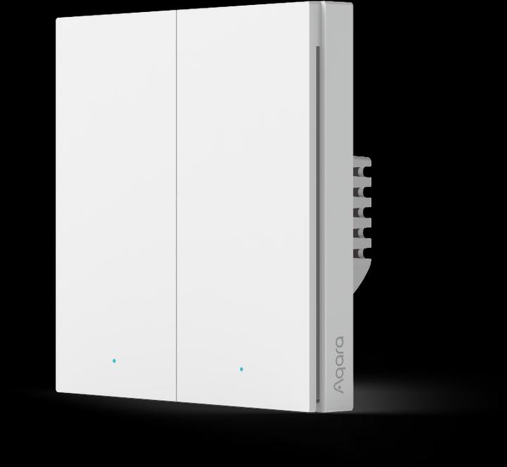 Produktbild Xiaomi Smart Wall Switch H1 Weiss With Neutral, Double Rocker (Zigbee)