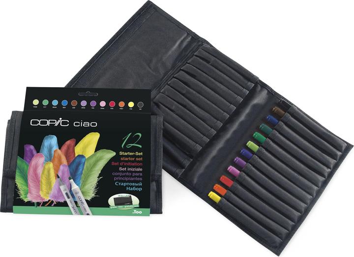 Image du produit Copic Marqueur graphique Ciao Set de 12 pièces dans un portefeuille (12 x)