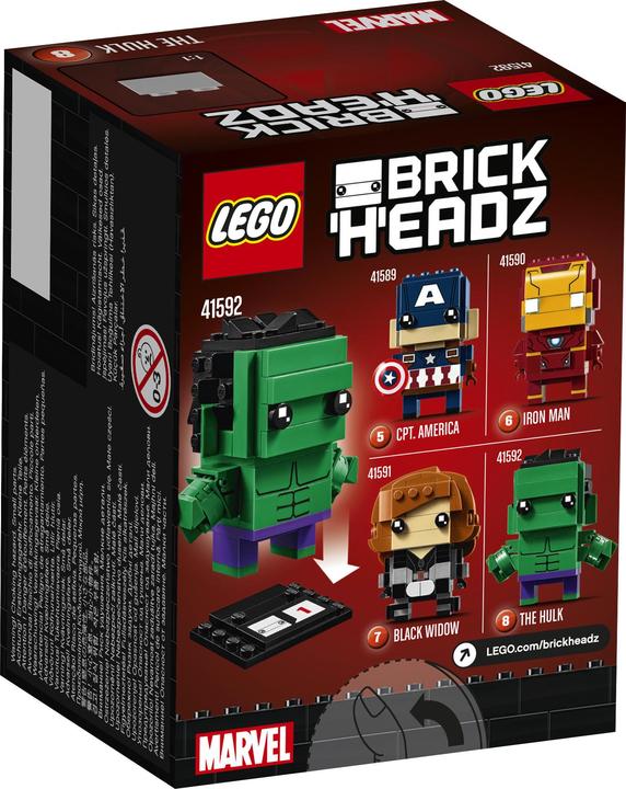 Produktbild LEGO BrickHeadz The Hulk (41592, LEGO Brickheadz)