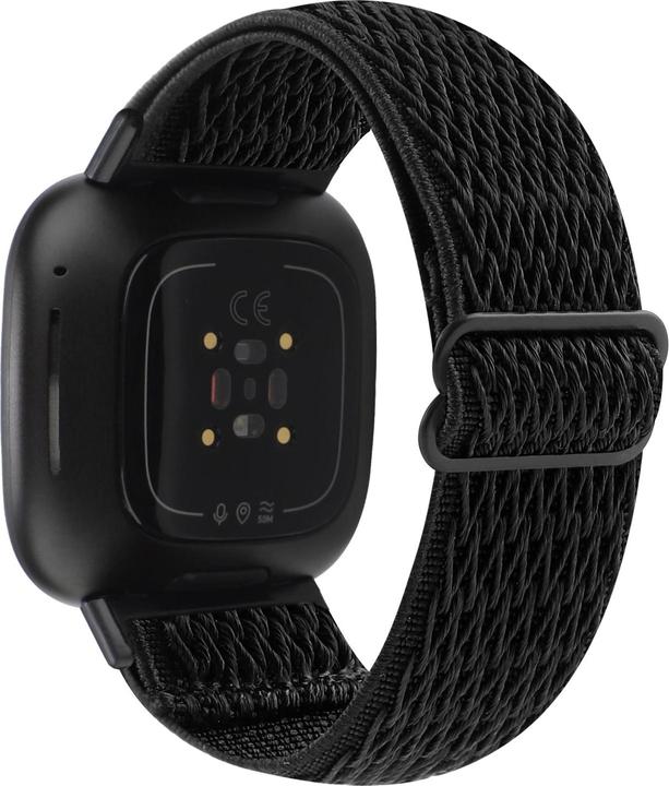 Actual product image Cover-Discount Fitbit Versa 4 / Sense 2 - Nylon Replacement Bracelet Black (Nylon)