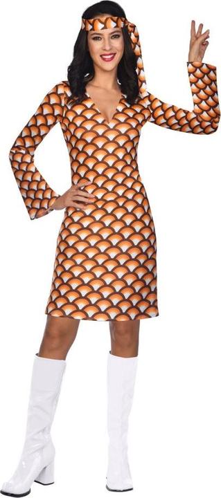 Produktbild Amscan Hippie Girl Cyntia Damenkostüm orange (W38/L40)