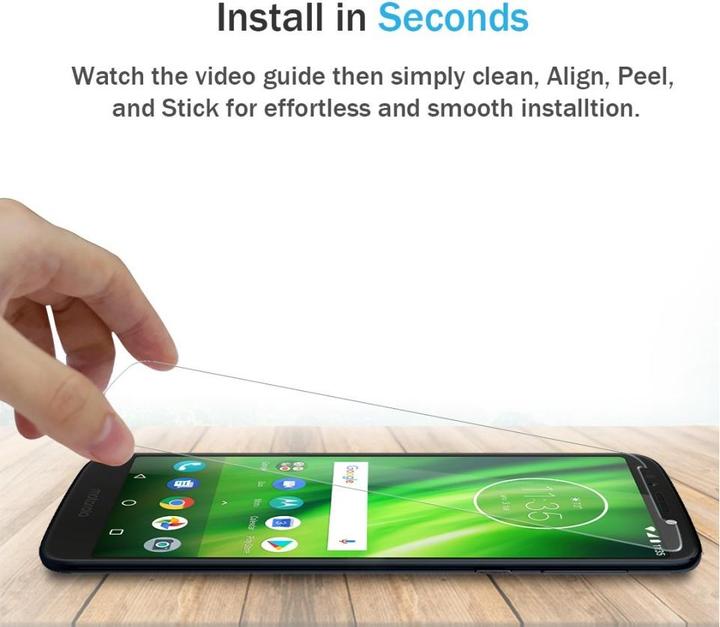 Immagine prodotto Screenguard Motorola Moto G6 Plus Pellicola protettiva in vetro Custodia Design amichevole (1 Pezzo/i, Motorola Moto G6 Plus)