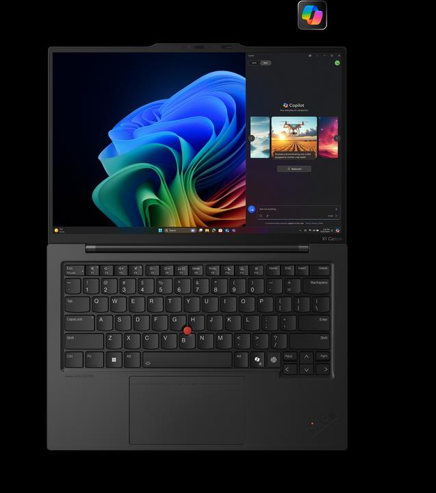 Actual product image Lenovo ThinkPad X1 Carbon | Black | 14 " | OLED | 2.8K | 2880 x 1800 pixels | Anti-glare | Intel Core Ultra