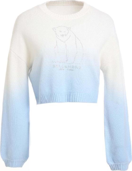 Actual product image Bellemere Sweater Polar Bear Cropped Cashmere Sweater (With Crystal Touch) (M)