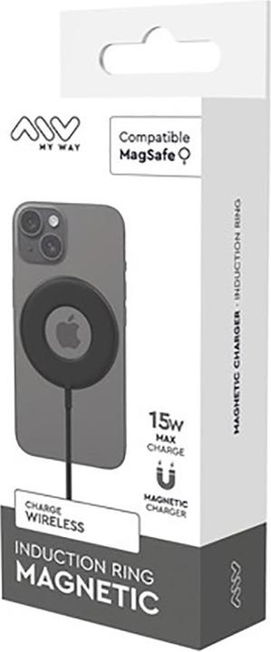 Immagine prodotto My Way Caricatore Senza Filtro Magnetico 15w Magsafe Donut Noir (15 W)