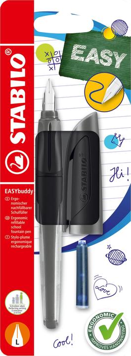 Produktbild STABILO EASYbuddy Füllfederhalter Kartuschenfüllsystem Schwarz 1 Stück(e) (Schwarz, 1 x)