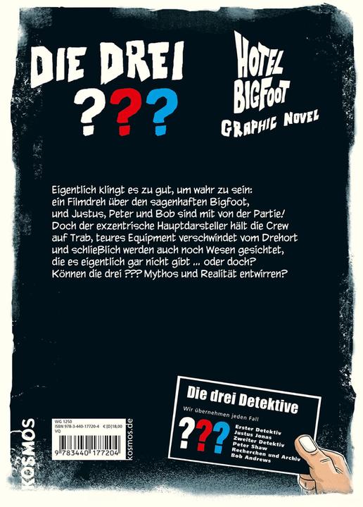 Actual product image Kosmos Die drei??? Hotel Bigfoot (German, Christopher Tauber, Claus Street, 2023)