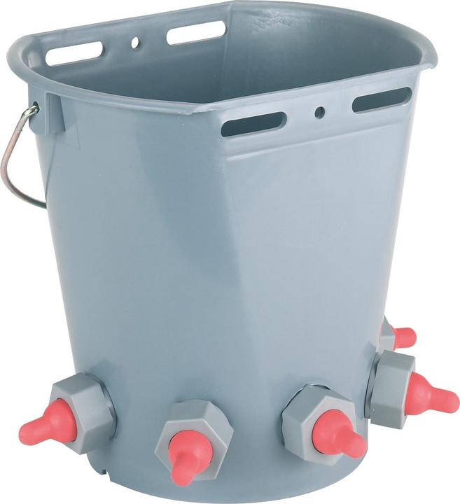 Kerbl Lammeimer mit 5 kurzen Saugern