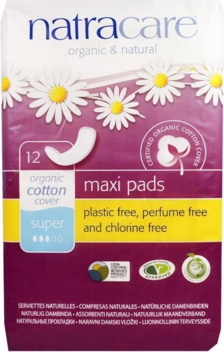 Actual product image Natracare Maxi (12 x, Sanitary pads)